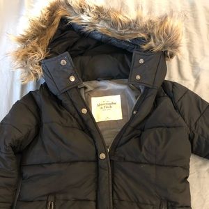 Black Abercrombie winter coat